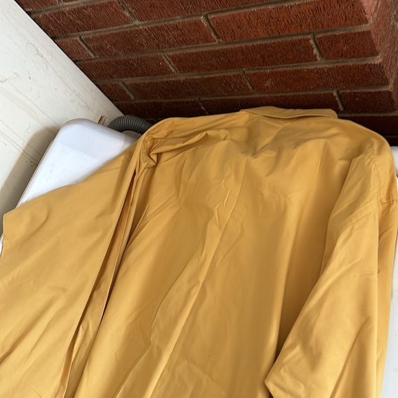 Lucasini Gold Long Sleeves Button Dress Shirt Single Needle Tailoring 22 34/35 - Picture 14 of 16